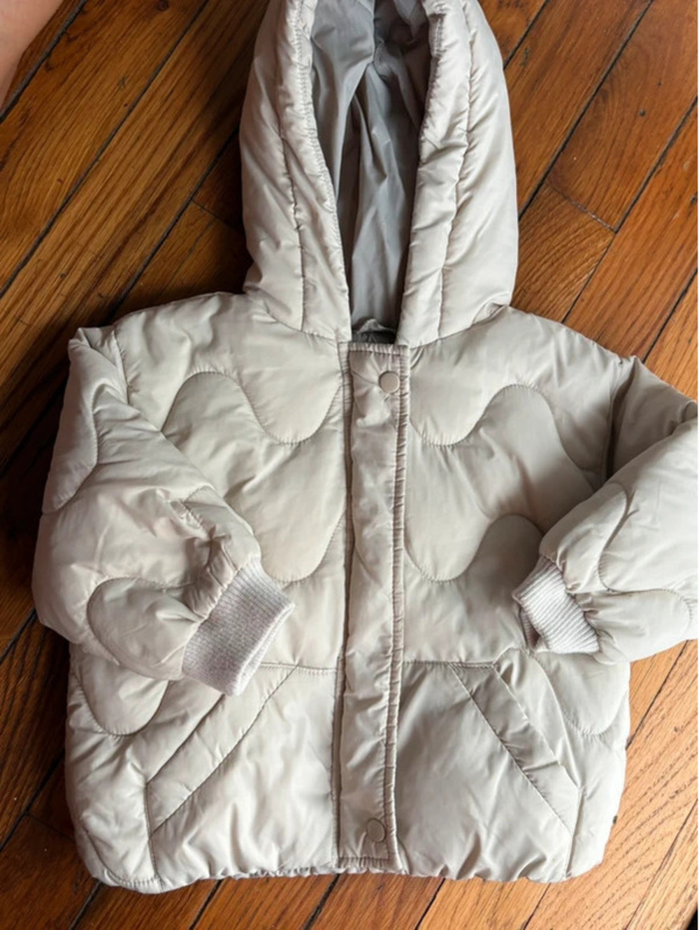 9/12M Cream ZARA Puffer Coat